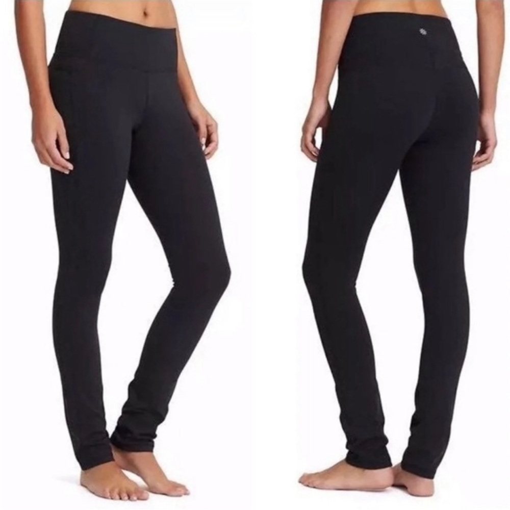 Athleta Black Skinny Up High Rise Pant Legging Size Medium